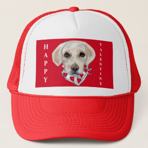Weißer Labrador Retriever Truckerkappe