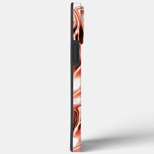 Weißer Lachs bis roter, langwelliger Spuren auf we Case-Mate iPhone Hülle (Rückseite / Rechts)