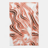 Weißer Lachs bis roter, langwelliger Spuren auf we Geschirrtuch (Vertikal)