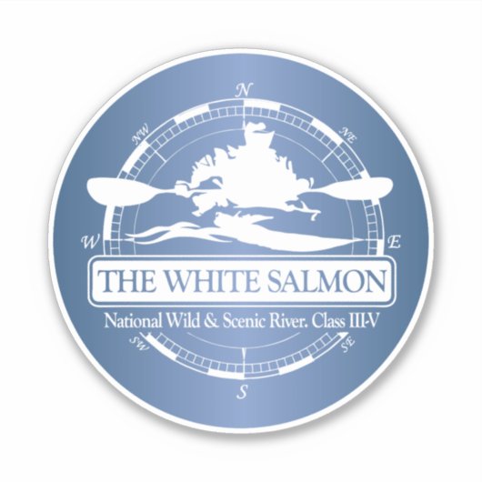 Weißer Lachs (KC2) Aufkleber (Vorderseite)