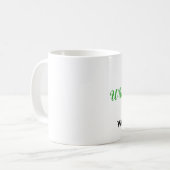 Weißer Lachswashington-Stadt-Klassiker Kaffeetasse (Vorderseite Links)