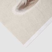 Weißer Lama mit Brillengläser der Roten Blume Deco Seidenpapier (Ausschnitt)