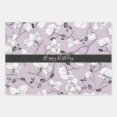 Weißer Lavateur, türkisfarben Geschenkpapier Set (Vorderseite 2)