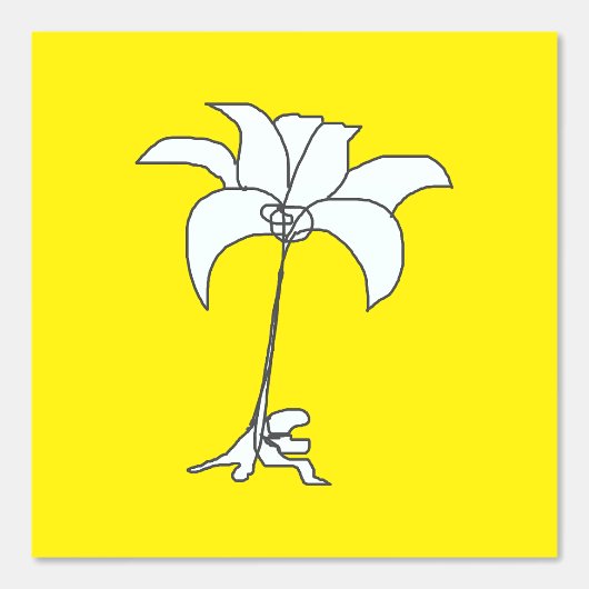 Weißer Lemon Gelb Tapete (Vorderseite)