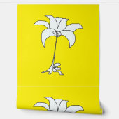 Weißer Lemon Gelb Tapete (Abrollen)