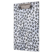Weißer Leopard-Druck Klemmbrett (Links)