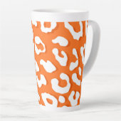 Weißer Leopard Druckorange Milchtasse (Rechte Ecke)