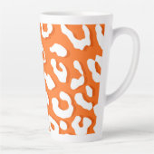 Weißer Leopard Druckorange Milchtasse (Rechts)