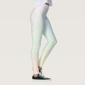 Weißer Leopard Print Pastell Gradient Leggings (Rechts)