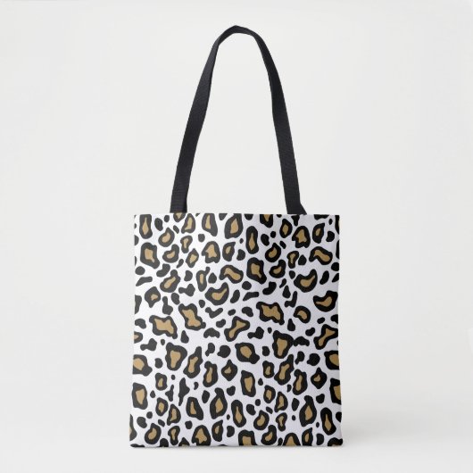Weißer Leopard Tote Bag Tasche (Vorderseite)