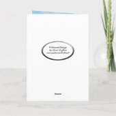 Weißer Leuchtturm und Segelboot Beileid Karte (Rückseite)