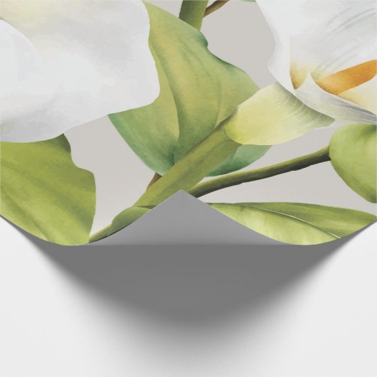 Weißer Lilie 3 Geschenkpapier (Ecke)