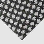 Weißer Lilie mit schwarzem Hintergrund - Blütenbod Seidenpapier (Detail)