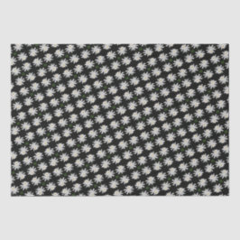 Weißer Lilie mit schwarzem Hintergrund - Blütenbod Seidenpapier