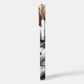 Weißer Lilien-Stain-Glas-Effekt Case-Mate iPhone Hülle (Rückseite / Links)