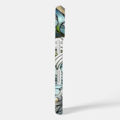 Weißer Lilien-Stoß-Effekt Case-Mate iPhone Hülle (Rückseite / Rechts)