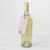 Weißer Lilienblumenmarmor Hochzeitshänger Flaschenanhänger (Angewinkelt)