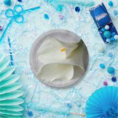 Weißer Lilienlilie Pappteller (Party)