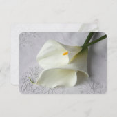 Weißer Lilienlilie Save The Date (Vorne/Hinten)