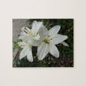 Weißer Lilly Puzzle (Horizontal)