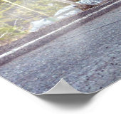 Weißer LKW - LKW und Highway Art Poster (Ecke)