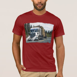Weißer LKW mit Hay Bales für LKW T-Shirt