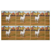 Weißer Llama im Herbst Stoff (Fat Quarter (45,7 x 55,9 cm))