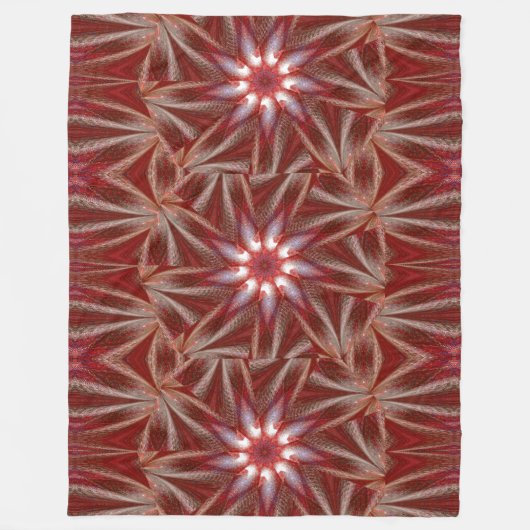 Weißer Lotus 10 Fleecedecke (Vorderseite)