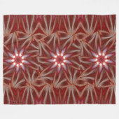 Weißer Lotus 10 Fleecedecke (Vorderseite (Horizontal))