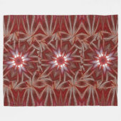 Weißer Lotus 12 Fleecedecke (Vorderseite (Horizontal))