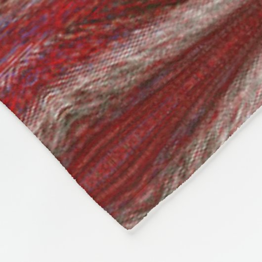 Weißer Lotus 12 Fleecedecke (Ecke)