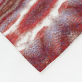 Weißer Lotus 13 Fleecedecke (Ecke)