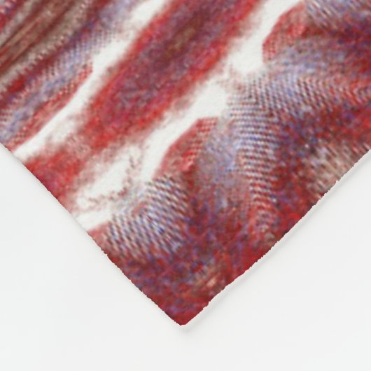 Weißer Lotus 13 Fleecedecke (Ecke)