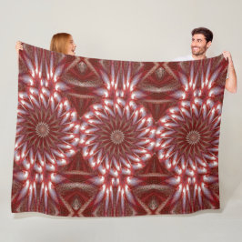 Weißer Lotus 14 Fleecedecke