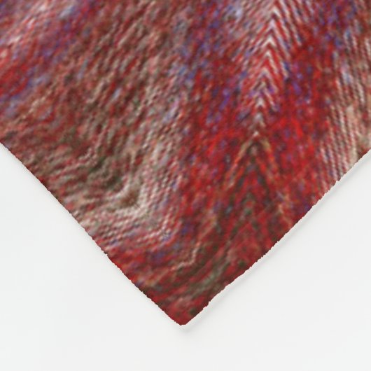 Weißer Lotus 14 Fleecedecke (Ecke)