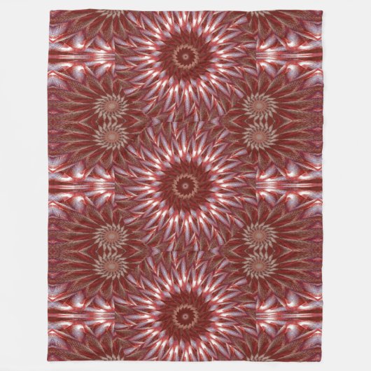 Weißer Lotus 15 Fleecedecke (Vorderseite)