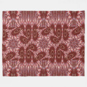 Weißer Lotus 16 Fleecedecke (Vorderseite (Horizontal))