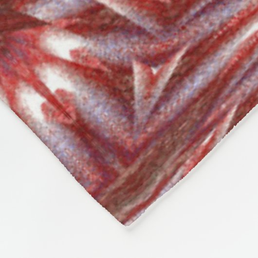 Weißer Lotus 16 Fleecedecke (Ecke)