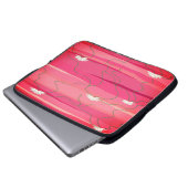 Weißer Lotus-Laptop Laptopschutzhülle (Vorne Knopf)