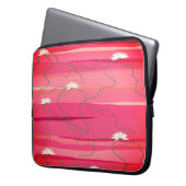Weißer Lotus-Laptop Laptopschutzhülle (Vorderseite Links)