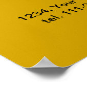 Weißer Lotus Poster (Ecke)