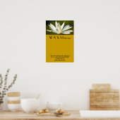 Weißer Lotus Poster (Küche)