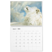 Weißer Löwe-Kunst-Kalender Kalender (Mär 2026)