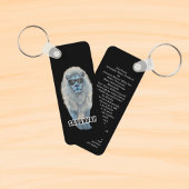 Weißer Löwe Schlüsselanhänger