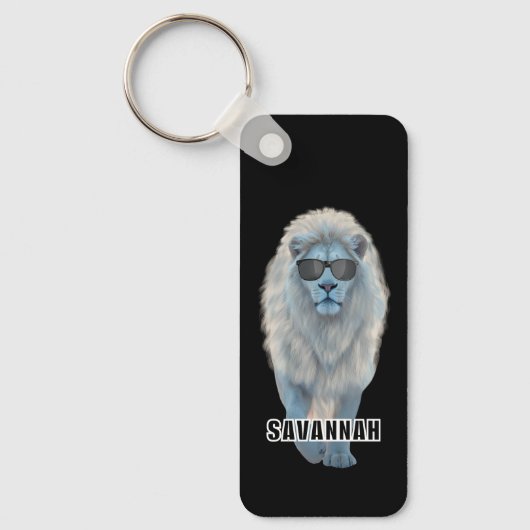 Weißer Löwe Schlüsselanhänger (Vorderseite)