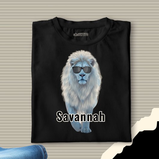 Weißer Löwe T-Shirt