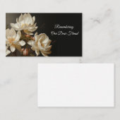 Weißer Magnolienzweig mit Blüte Begleitkarte (Vorne/Hinten)