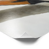 Weißer Makro Swan Fotodruck (Ecke)