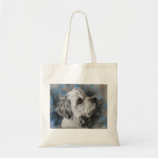 Weißer Malteser/Shih Tzu Flusshund Tragetasche