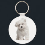 Weißer maltesischer Welpenhund Liebe Custom Schlüs Schlüsselanhänger<br><div class="desc">Liebe auf den ersten Blick! Wer kann dem süßen Gesicht eines maltesischen Welpenhundes widerstehen? Dieser lustige Schlüsselanhänger ist mit einem weißen Malteser Welpe stehend, der auf einem klaren, weißen Hintergrund steht. Jedes Mal, wenn Sie Ihre Tasten benutzen, schickt Ihnen dieser niedliche Malteser Pup viel Liebe. Ein Welpen-Schlüsselanhänger macht sich selbst...</div>